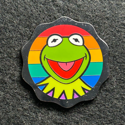 2024 -  Kermit The Frog Rainbow Background - Muppets - Pride - LR