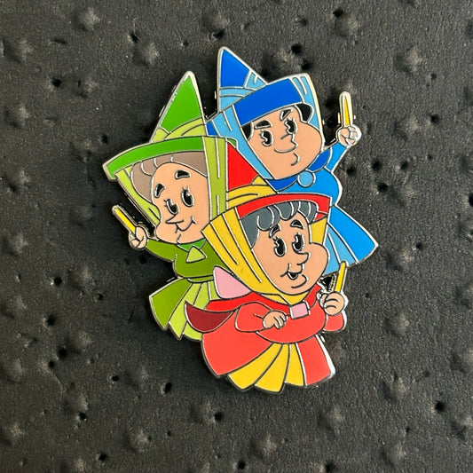 2023 - Flora, Fauna, & Merryweather - Sleeping Beauty - Build A Pin