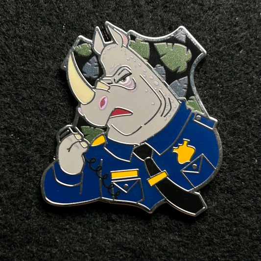 2022 - Officer McHorn - Badge - Zootopia - ZPD - Mystery Series - Disney Pin