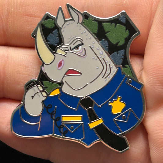 2022 - Officer McHorn - Badge - Zootopia - ZPD - Mystery Series - Disney Pin