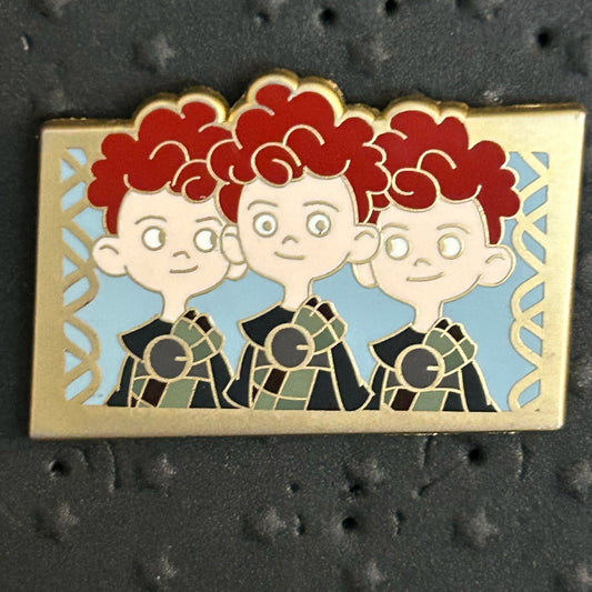 2012 - Harris, Hubert, and Hamis - Triplet's - Brave - Booster Pin