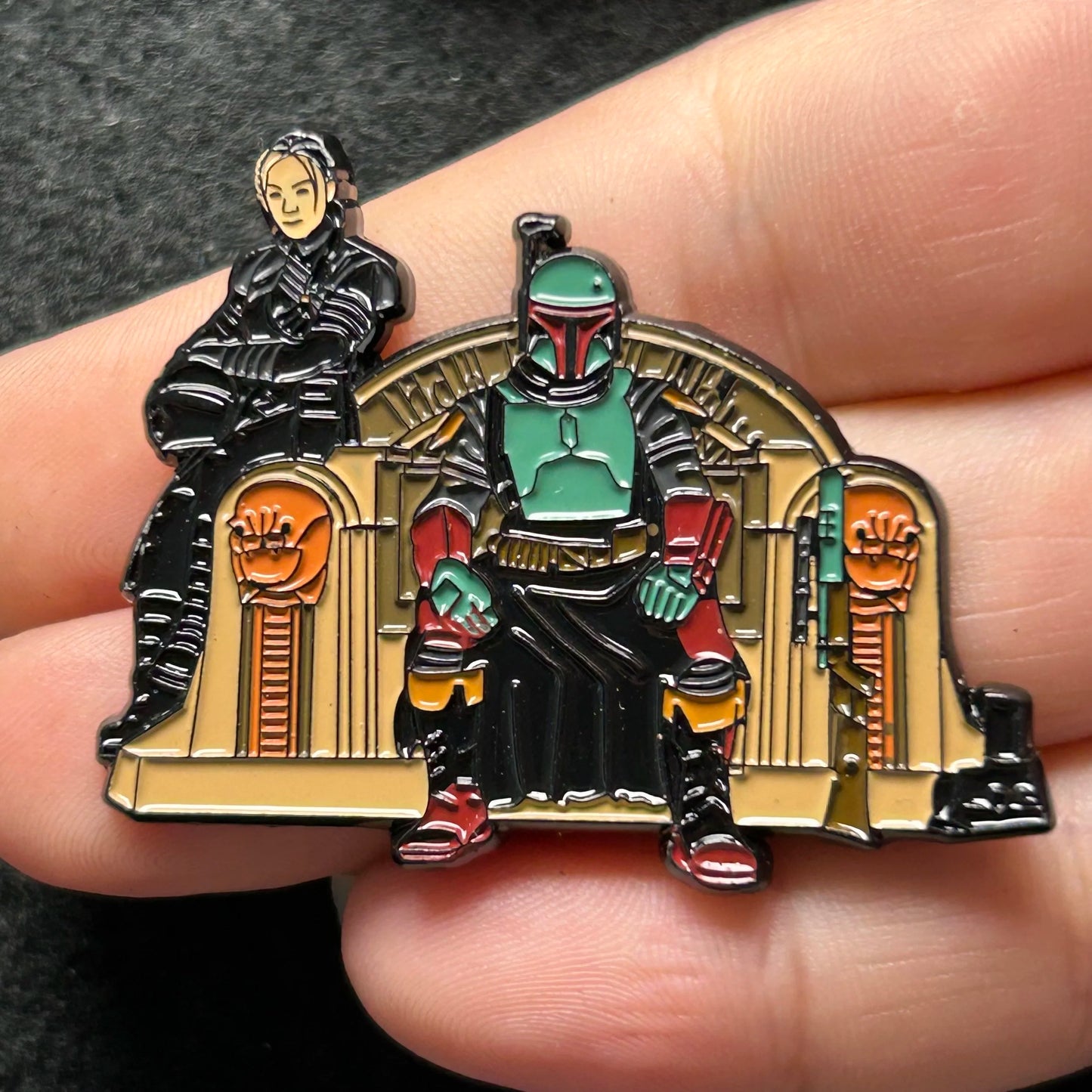 2021 - Boba Fett and Fennec - Book of Boba Fett - Star Wars - Soft Enamel - Disney Pin