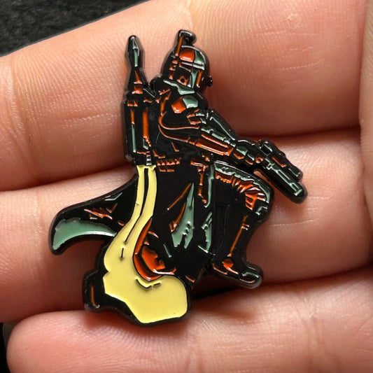 2021 - Flying Boba - Book of Boba Fett - Star Wars - Soft Enamel - Disney Pin