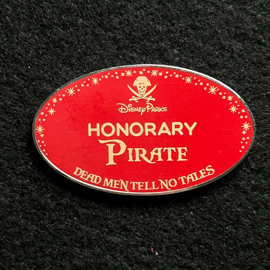 2024 - Honorary Pirate - Name Tag - Dead Man Tell No Tales - Disney Pin