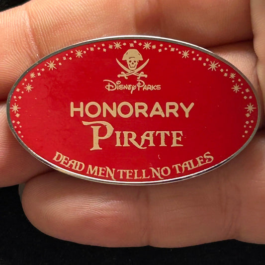 2024 - Honorary Pirate - Name Tag - Dead Man Tell No Tales - Disney Pin