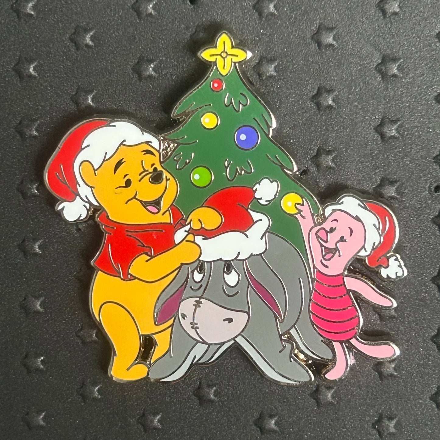 2024 - Winnie the Pooh, Eeyore, and Piglet - Decorating Christmas Tree - Disney Pin