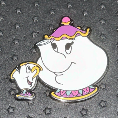 2022 - Loungefly - Chip and Ms Potts - Beauty and the Beast - Disney Pin