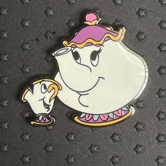 2022 - Loungefly - Chip and Ms Potts - Beauty and the Beast - Disney Pin