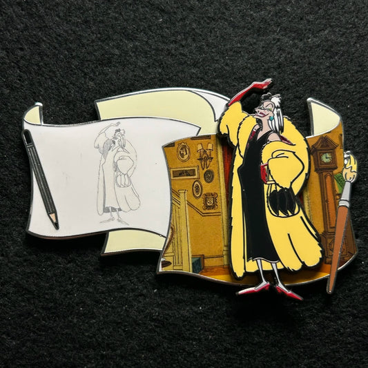2025 - Cruella de Vil - Off the Page Series - WDI - LE 300 - Disney Pin