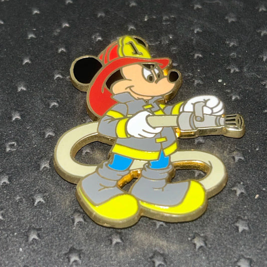 2005 - Mickey Mouse - Firefighter - Holding Fire Hose - Disney Pin