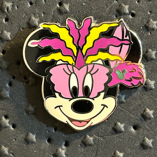 2015 - Minnie Mouse - Mardi Gras - DLR - Hidden Mickey Pin
