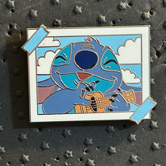 2024 - Stitch - Playing Ukulele - Mystery Frame Series - Disney Pin