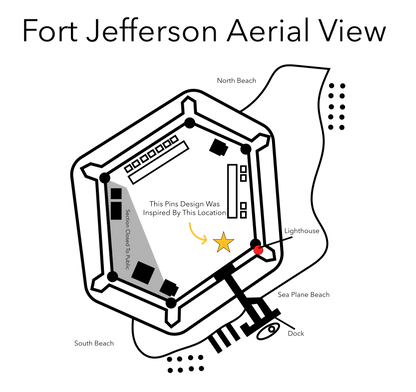 2025 - Fort Jefferson Amphitheater (Parade Ground)  - DRTO Series - LR Pin - Pin Hive Exclusive
