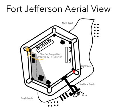 2025 - Rodman Gun Pin - Dry Tortugas Series - Pin Hive Exclusive