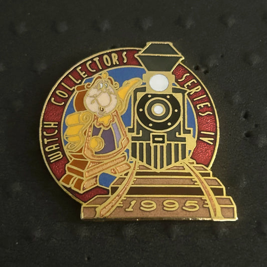 1995 - Cogsworth - Beauty and the Beast - Watch Collectors Club - Train - Disney Pin