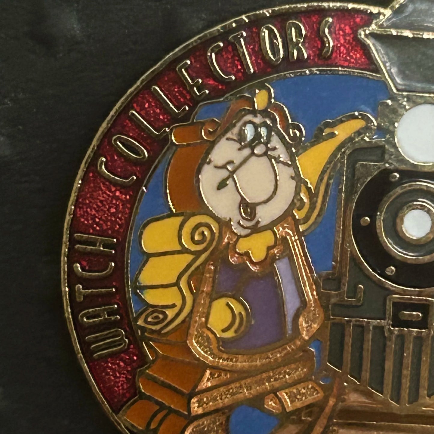 1995 - Cogsworth - Beauty and the Beast - Watch Collectors Club - Train - Disney Pin