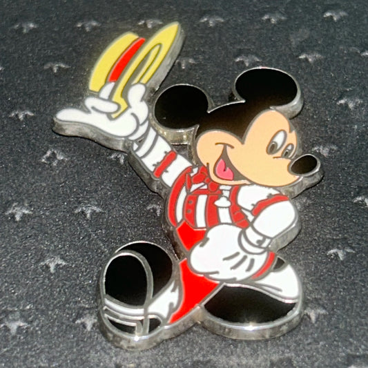 2015 - Mickey Mouse - Dapper Dan - Red Striped Vest and Straw Hat - Disney Pin