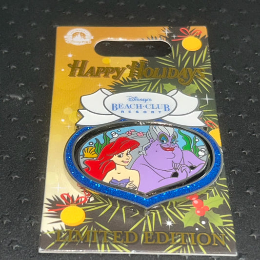 2022 - Ariel and Ursula - The Little Mermaid - LE 2,000 - Beach Club Resort - Ornament - Disney Pin