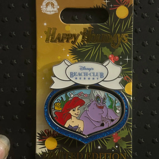 2022 - Ariel and Ursula - The Little Mermaid - LE 2,000 - Beach Club Resort - Ornament - Disney Pin