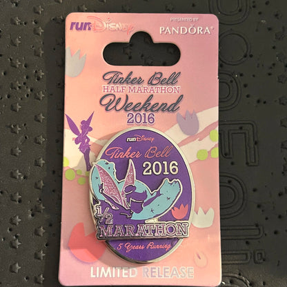 2016 - Tinker Bell - runDisney- 1/2 Marathon - LR - Disney Pin