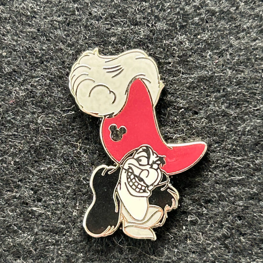 2019 - Captain Hook - Villain Faces - Hidden Mickey - Disney Pin