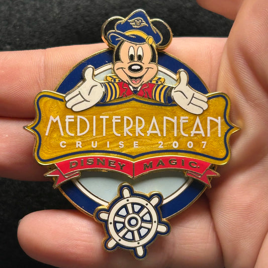2007 - Captain Mickey - Mediterranean - DCL - Spinning Wheel - Disney Pin