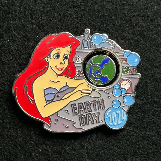 2024 - Ariel - Little Mermaid - LR - Earth Day - Spinner - Disney Pin