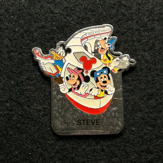 Steve - Name Series - Mickey, Minnie, Goofy, Donald - Monorail - Disney Pin