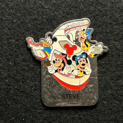 Steve - Name Series - Mickey, Minnie, Goofy, Donald - Monorail - Disney Pin