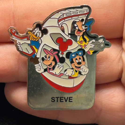 Steve - Name Series - Mickey, Minnie, Goofy, Donald - Monorail - Disney Pin