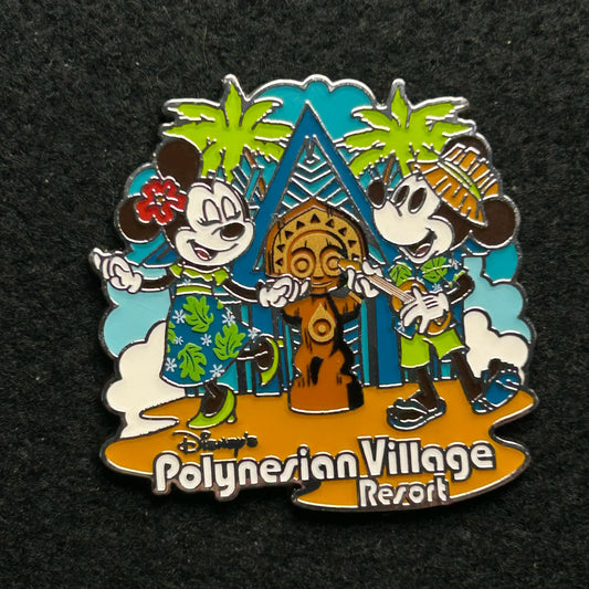 2023 - Mickey and Minnie Mouse - Polynesian Village  Resort - Disney Pin