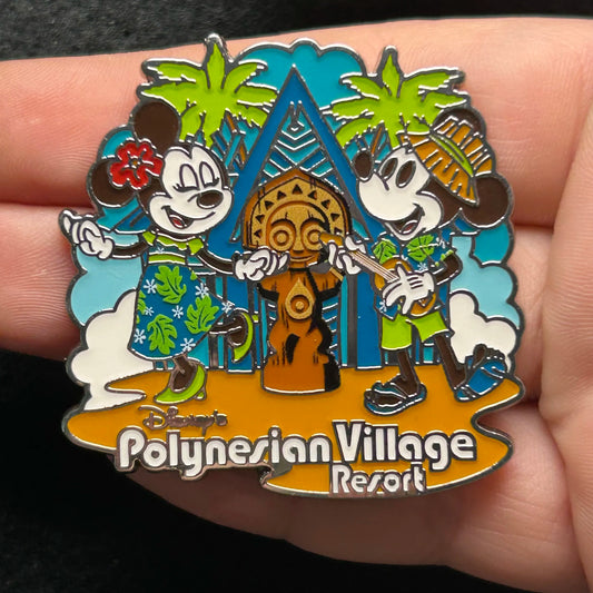 2023 - Mickey and Minnie Mouse - Polynesian Village  Resort - Disney Pin