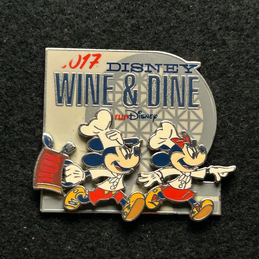 2017 - Mickey and Minnie Mouse - 10k - Wine and Dine - LR - Disney Pin