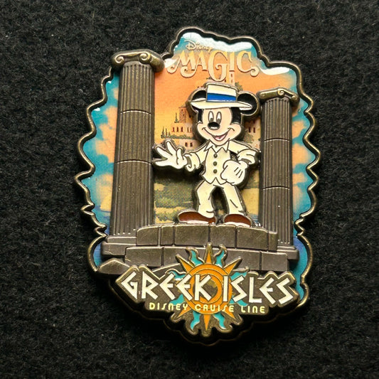 2014 - Mickey Mouse - Greek Isles - DCL - Magic - LE 1,500 - Disney Pin on Pin