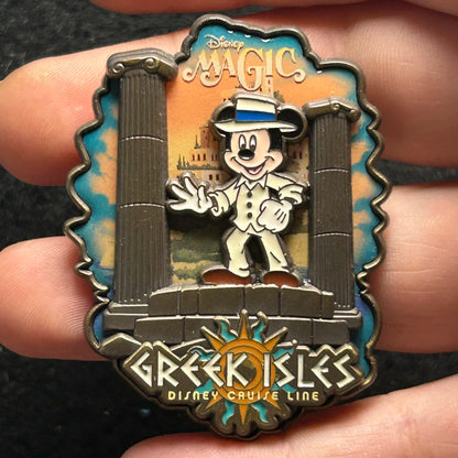 2014 - Mickey Mouse - Greek Isles - DCL - Magic - LE 1,500 - Disney Pin on Pin