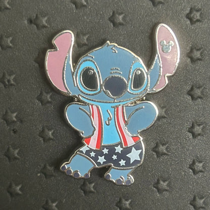 2024 - Stitch - 4th of July - Hidden Disney - Pin