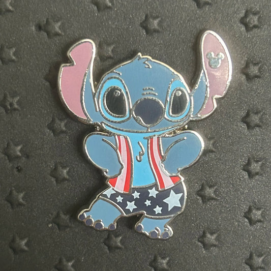 2024 - Stitch - 4th of July - Hidden Disney - Pin