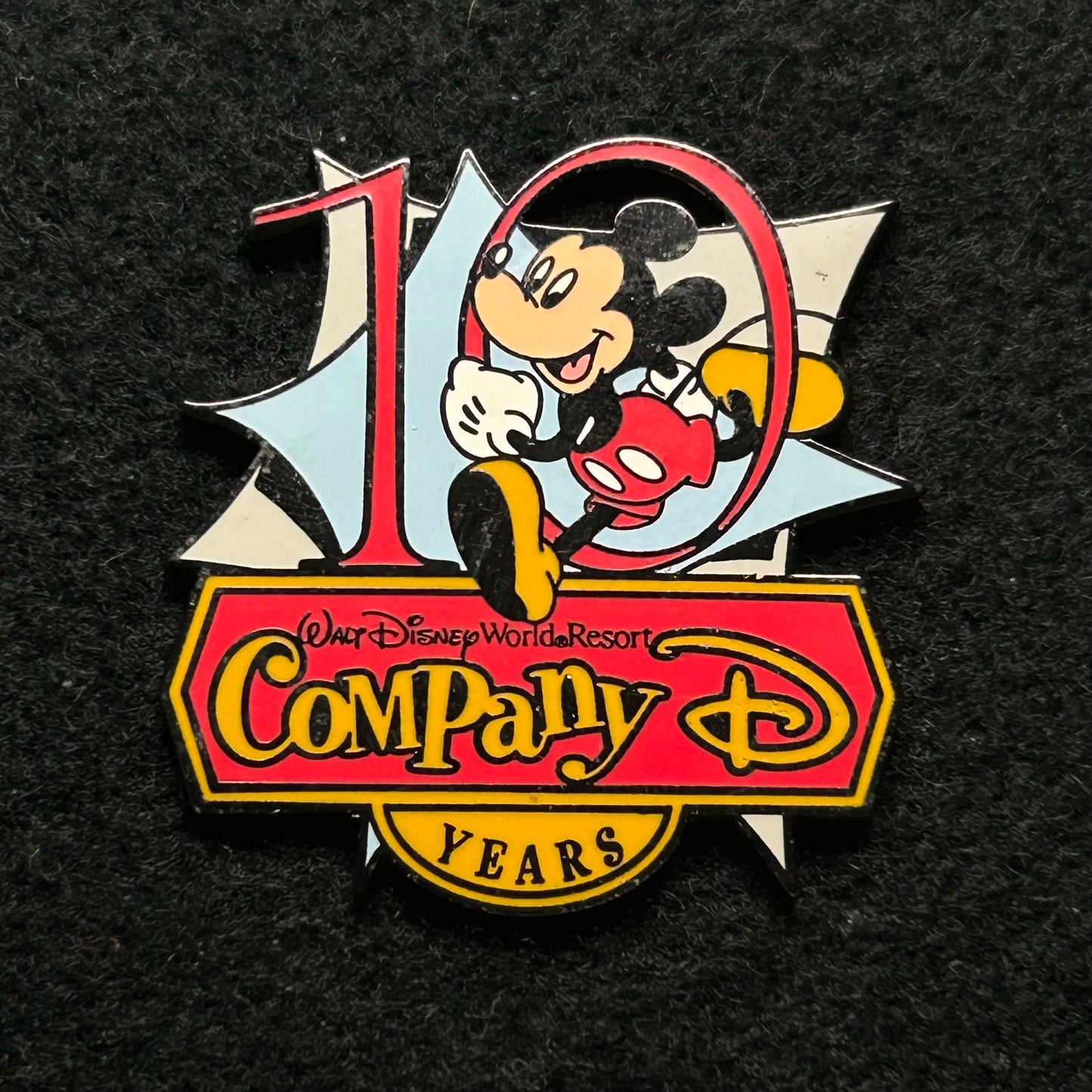 2001 - Mickey Mouse - Company D - 10 Years - Cast Exclusive - Disney Pin