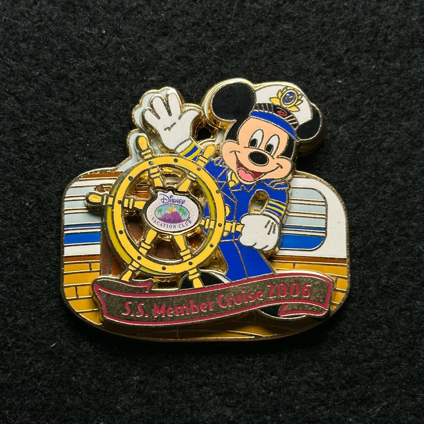 2006 - Captain Mickey - S.S. Member Cruise - DVC - LE 1,500 - Disney Pin