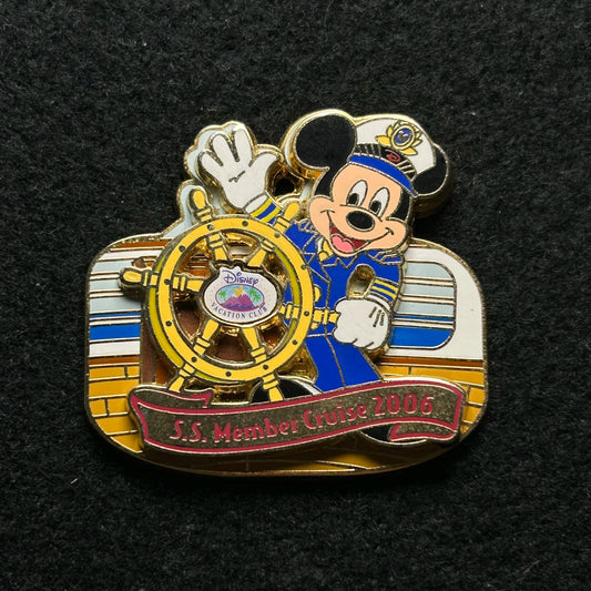 2006 - Captain Mickey - S.S. Member Cruise - DVC - LE 1,500 - Disney Pin