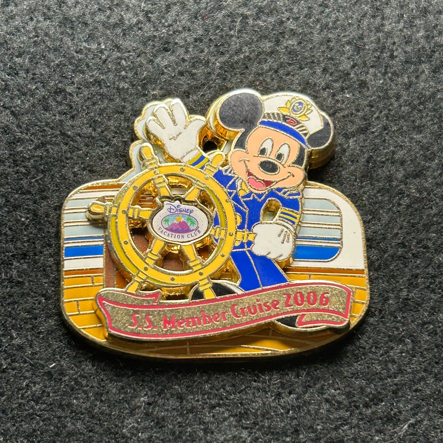 2006 - Captain Mickey - S.S. Member Cruise - DVC - LE 1,500 - Disney Pin
