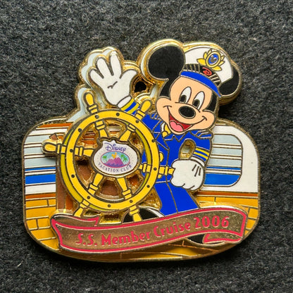 2006 - Captain Mickey - S.S. Member Cruise - DVC - LE 1,500 - Disney Pin