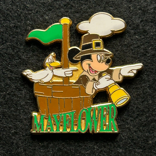 2002 - Mickey Mouse and Bird - Mayflower - 12 Months of Magic - Disney Pin