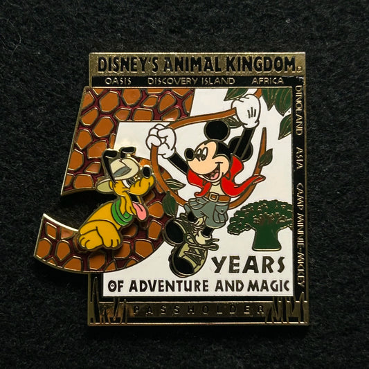 2003 - Mickey and Pluto - DAK - AP Holder - LE 5,000 - Disney Pin on Pin
