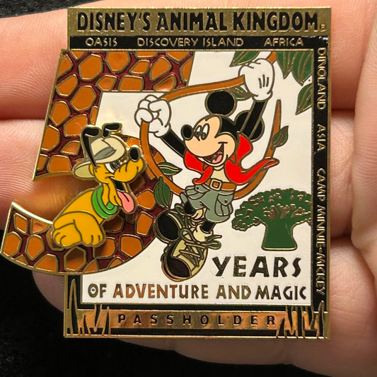 2003 - Mickey and Pluto - DAK - AP Holder - LE 5,000 - Disney Pin on Pin