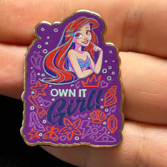 2022 - Ariel - Little Mermaid - Own it Girl - Princess Quote Series - Disney Pin