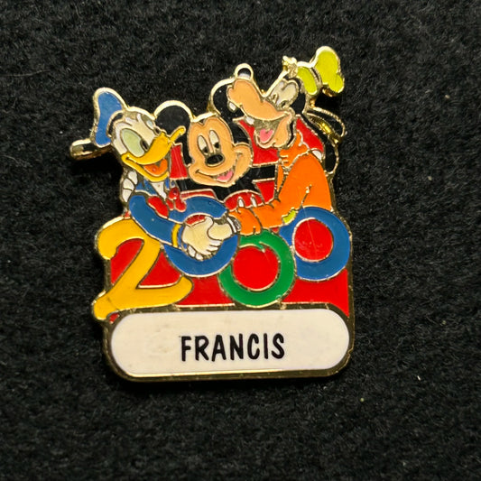 Francis - Mickey Mouse, Goofy, and Donald Duck - Name Series - Disney Pin