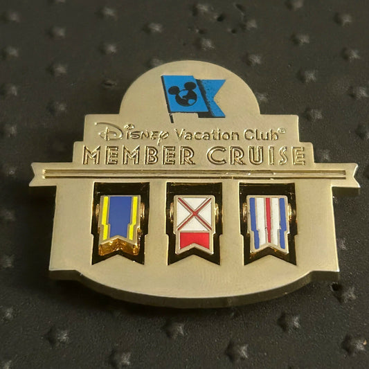 2012 - DVC - DCL - Member Cruise - Swivel Flags - LR - Disney Pin