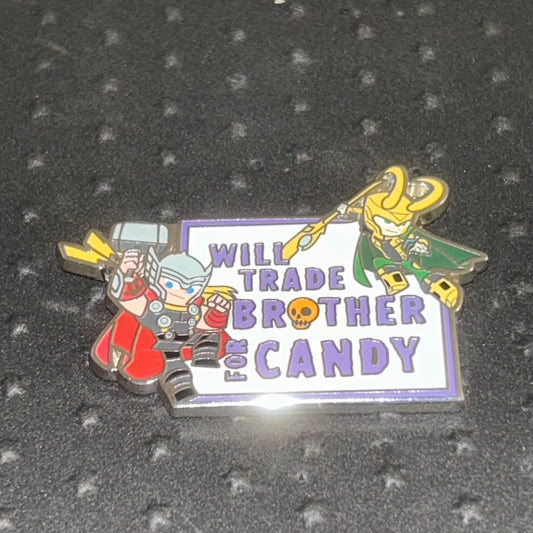 2020 - Thor and Loki - Marvel - Halloween - Will Trade Brother For Candy - Disney Pin