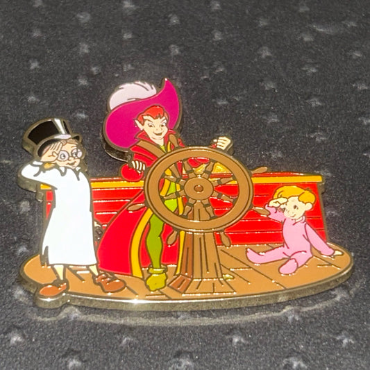 2022 - Peter Pan, John, and Michael Darling - Captain Hooks Ship - Disney Pin